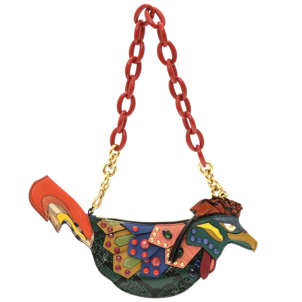 Burberry Falcon Beast Shoulder Bag Python Leather… - image 2